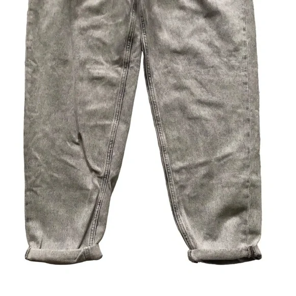 Mango Corina denim slouchy jeans in light grey cotton Size 6 NWT - Picture 4 of 10